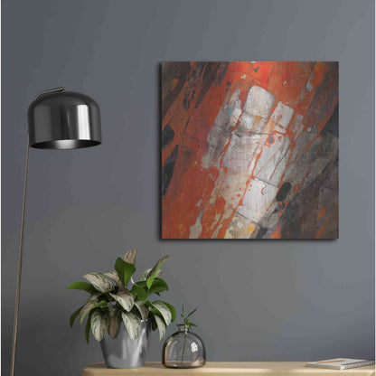 Luxe Metal Art 'Hot Lava' by Albena Hristova, Metal Wall Art,24x24