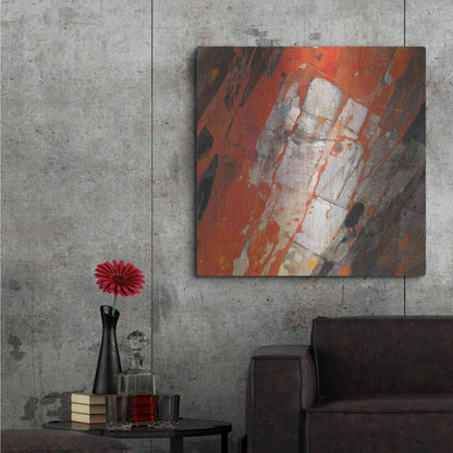 Luxe Metal Art 'Hot Lava' by Albena Hristova, Metal Wall Art,36x36
