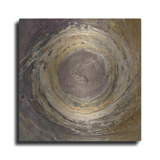 Luxe Metal Art 'Wooden Rings' by Albena Hristova, Metal Wall Art