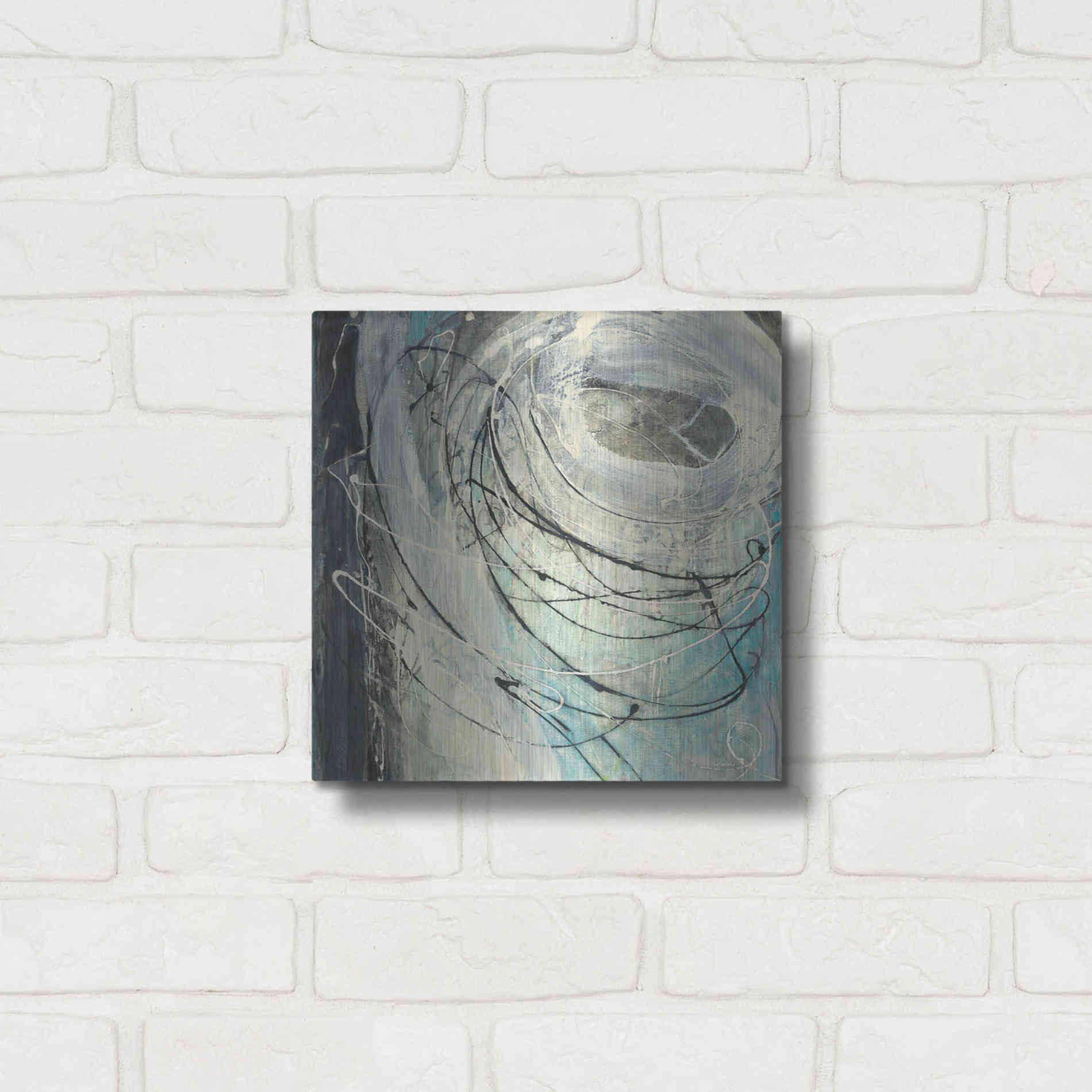 Luxe Metal Art 'Twister' by Albena Hristova, Metal Wall Art,12x12