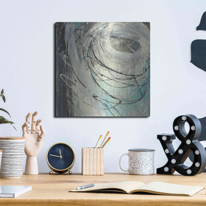 Luxe Metal Art 'Twister' by Albena Hristova, Metal Wall Art,12x12
