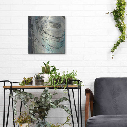Luxe Metal Art 'Twister' by Albena Hristova, Metal Wall Art,12x12