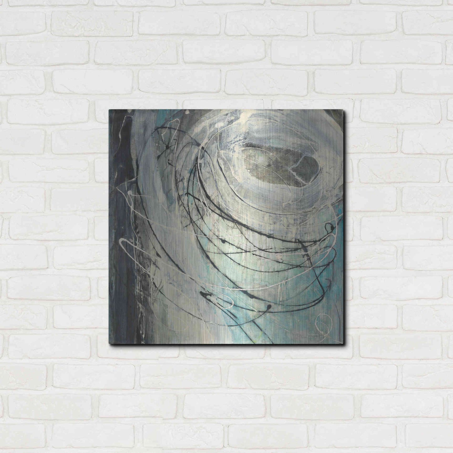 Luxe Metal Art 'Twister' by Albena Hristova, Metal Wall Art,24x24