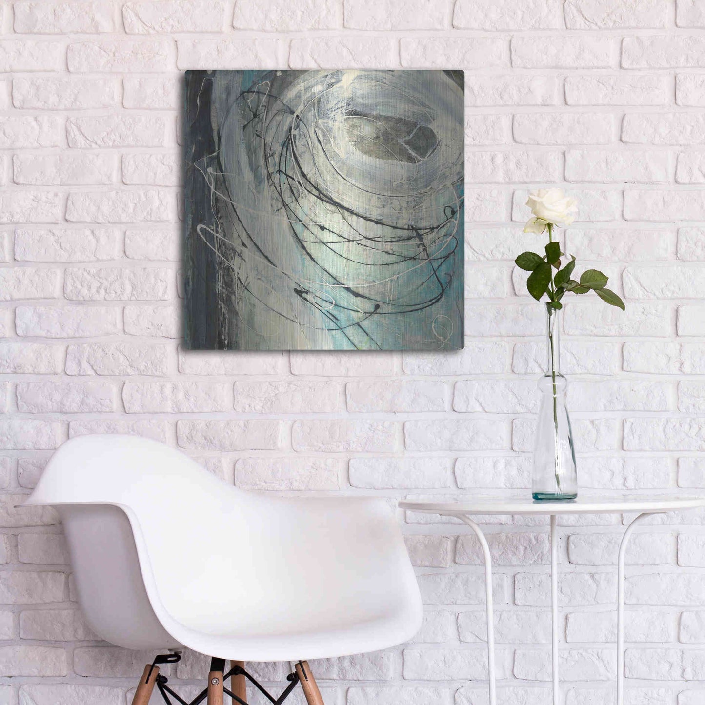 Luxe Metal Art 'Twister' by Albena Hristova, Metal Wall Art,24x24