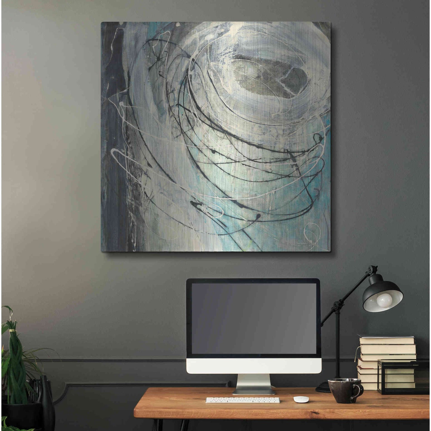 Luxe Metal Art 'Twister' by Albena Hristova, Metal Wall Art,36x36