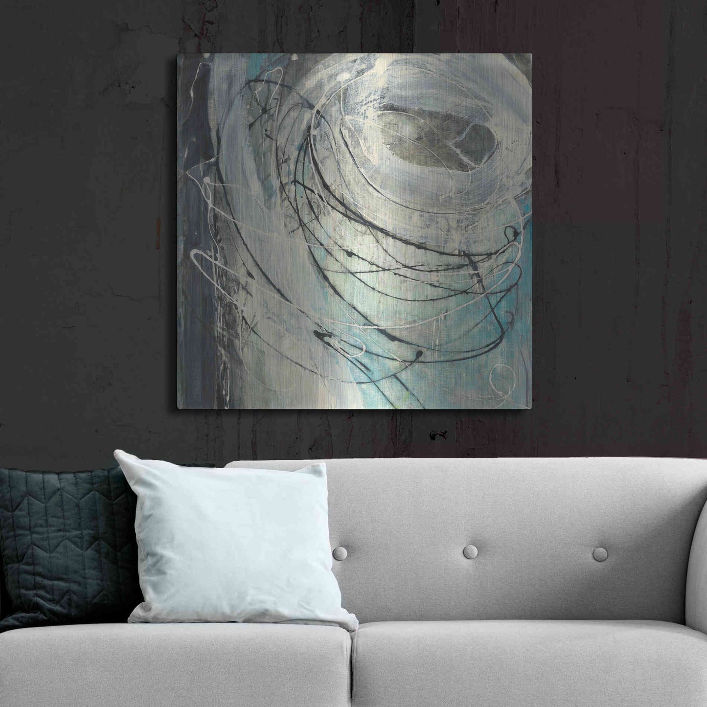 Luxe Metal Art 'Twister' by Albena Hristova, Metal Wall Art,36x36