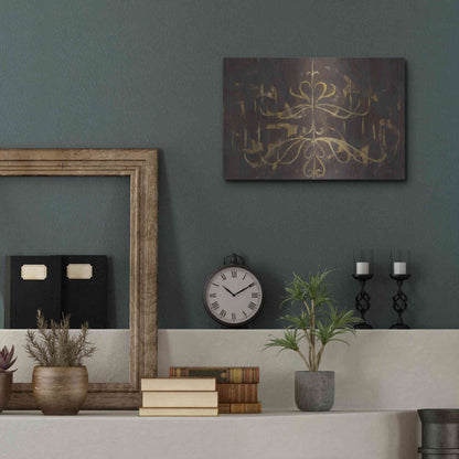 Luxe Metal Art 'Romantic Lines' by Albena Hristova, Metal Wall Art,16x12