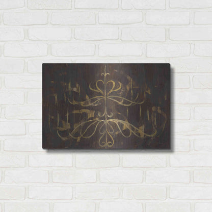 Luxe Metal Art 'Romantic Lines' by Albena Hristova, Metal Wall Art,24x16