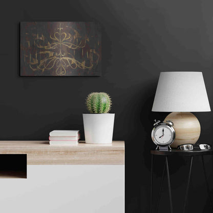 Luxe Metal Art 'Romantic Lines' by Albena Hristova, Metal Wall Art,24x16