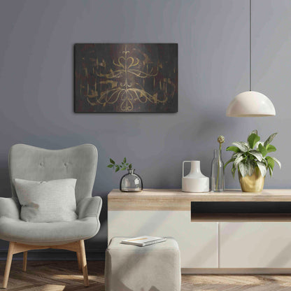 Luxe Metal Art 'Romantic Lines' by Albena Hristova, Metal Wall Art,24x16