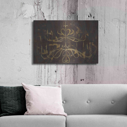 Luxe Metal Art 'Romantic Lines' by Albena Hristova, Metal Wall Art,36x24