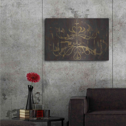 Luxe Metal Art 'Romantic Lines' by Albena Hristova, Metal Wall Art,36x24