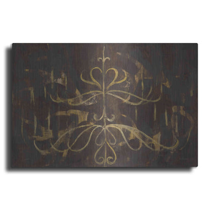 Luxe Metal Art 'Romantic Lines' by Albena Hristova, Metal Wall Art