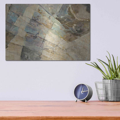 Luxe Metal Art 'Rock IV' by Albena Hristova, Metal Wall Art,16x12