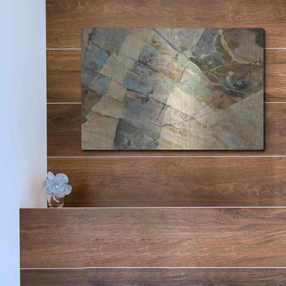 Luxe Metal Art 'Rock IV' by Albena Hristova, Metal Wall Art,16x12