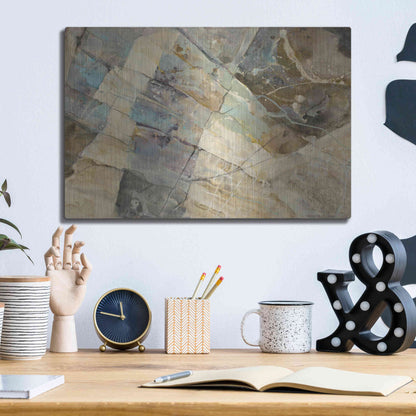 Luxe Metal Art 'Rock IV' by Albena Hristova, Metal Wall Art,16x12