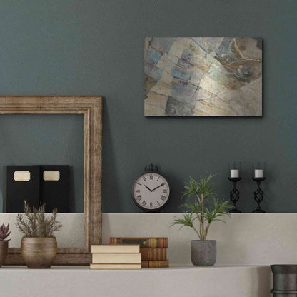 Luxe Metal Art 'Rock IV' by Albena Hristova, Metal Wall Art,16x12
