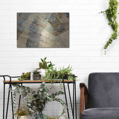 Luxe Metal Art 'Rock IV' by Albena Hristova, Metal Wall Art,16x12