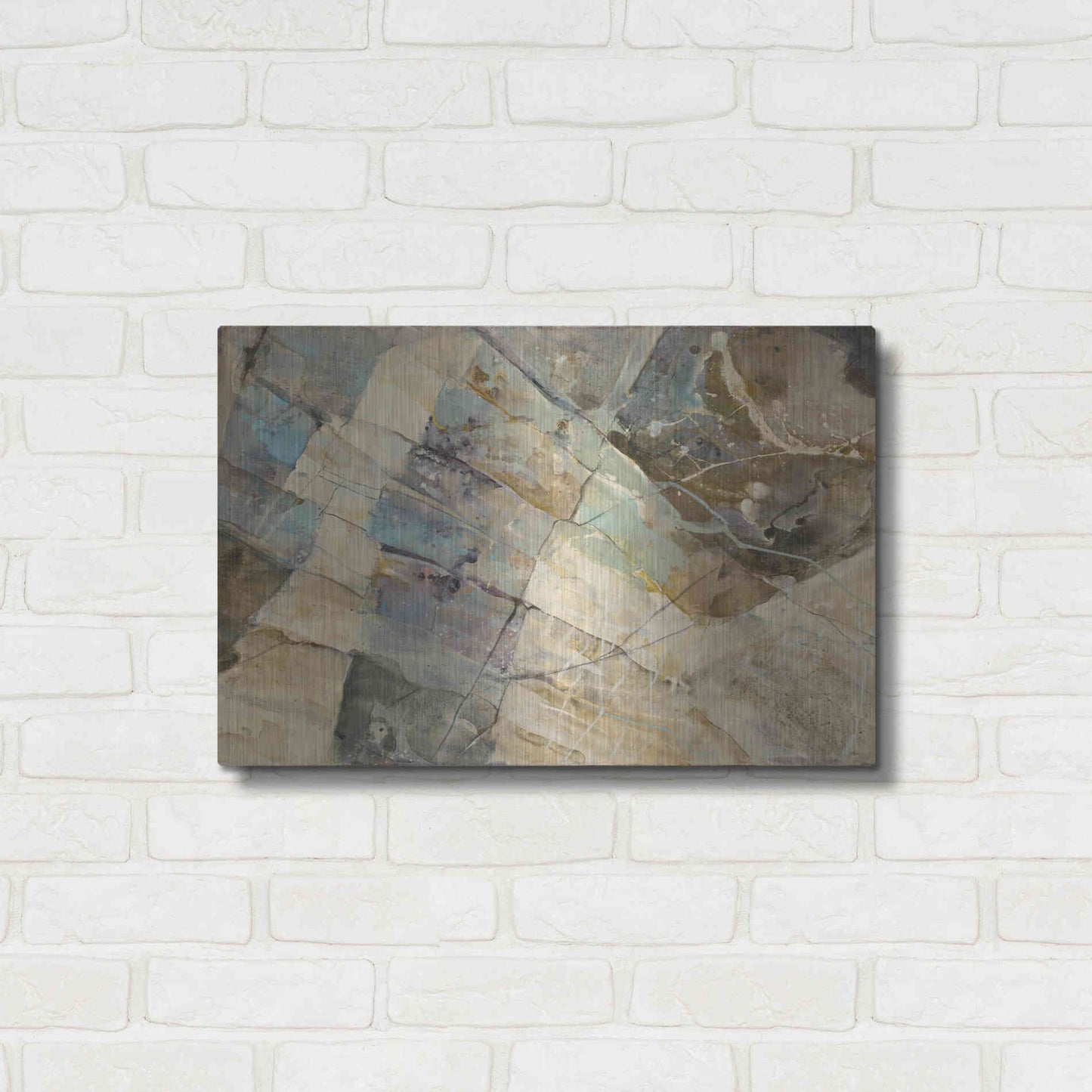 Luxe Metal Art 'Rock IV' by Albena Hristova, Metal Wall Art,24x16