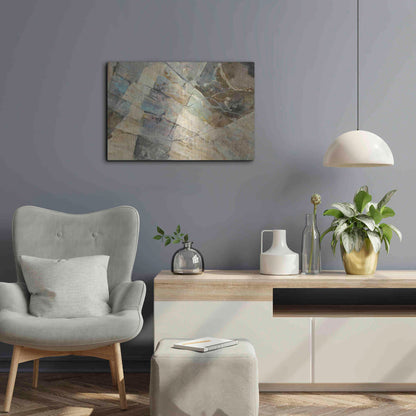 Luxe Metal Art 'Rock IV' by Albena Hristova, Metal Wall Art,24x16