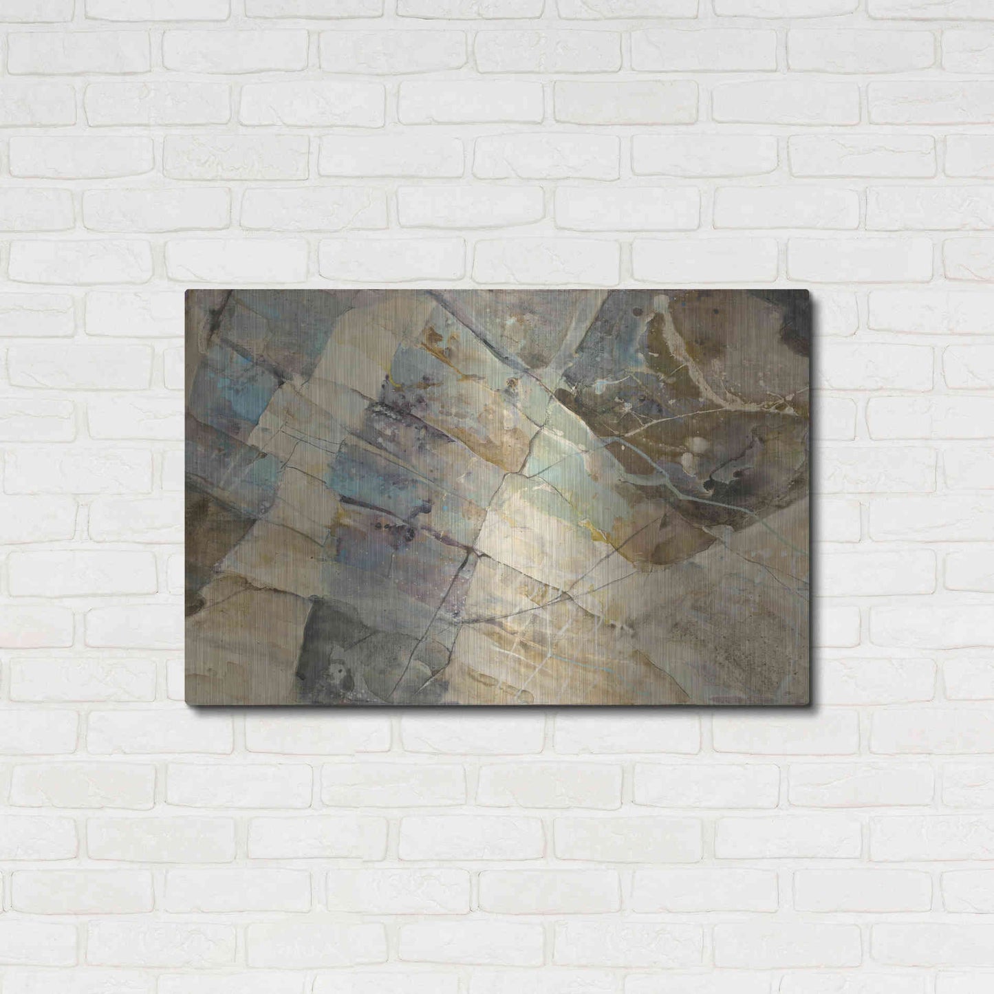 Luxe Metal Art 'Rock IV' by Albena Hristova, Metal Wall Art,36x24