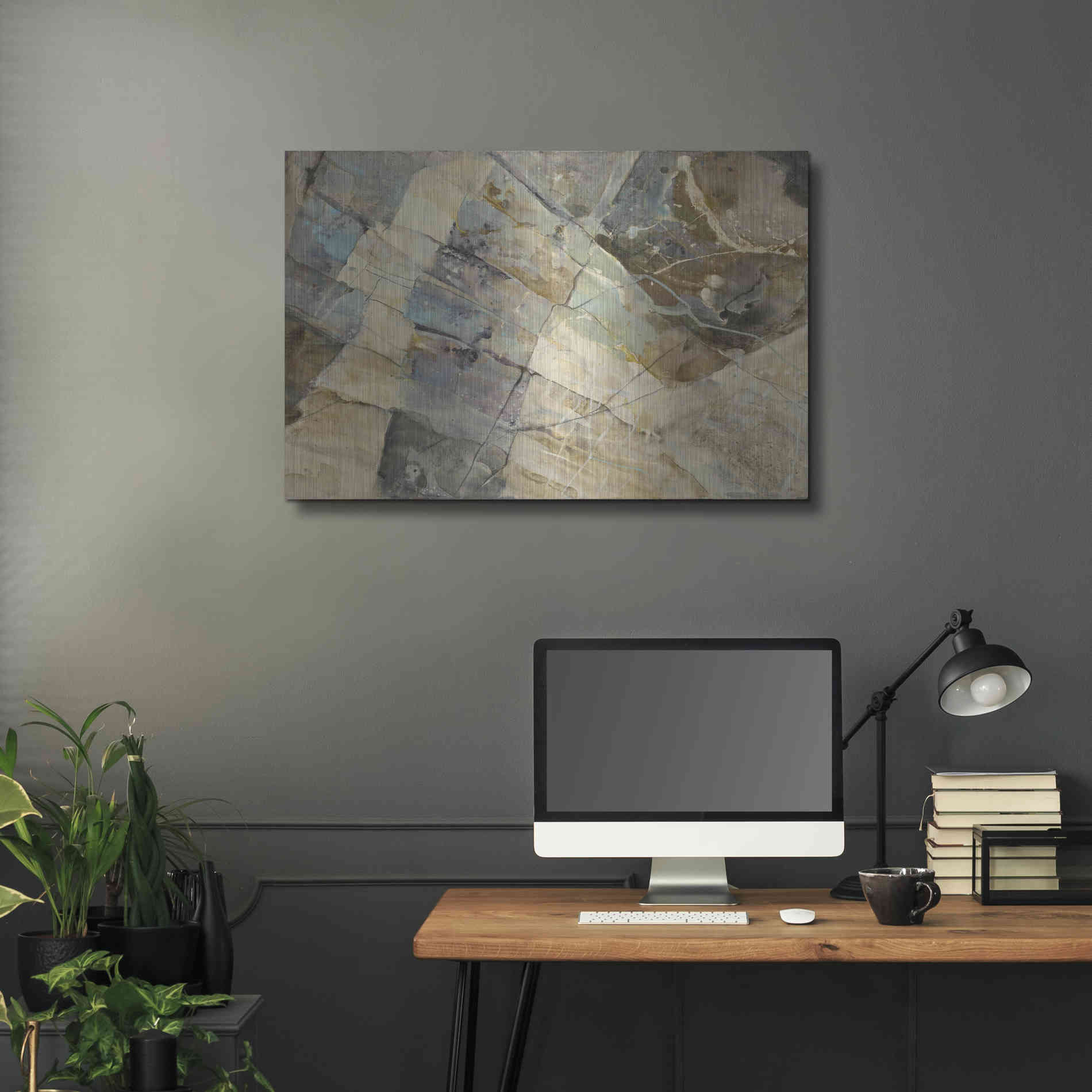 Luxe Metal Art 'Rock IV' by Albena Hristova, Metal Wall Art,36x24
