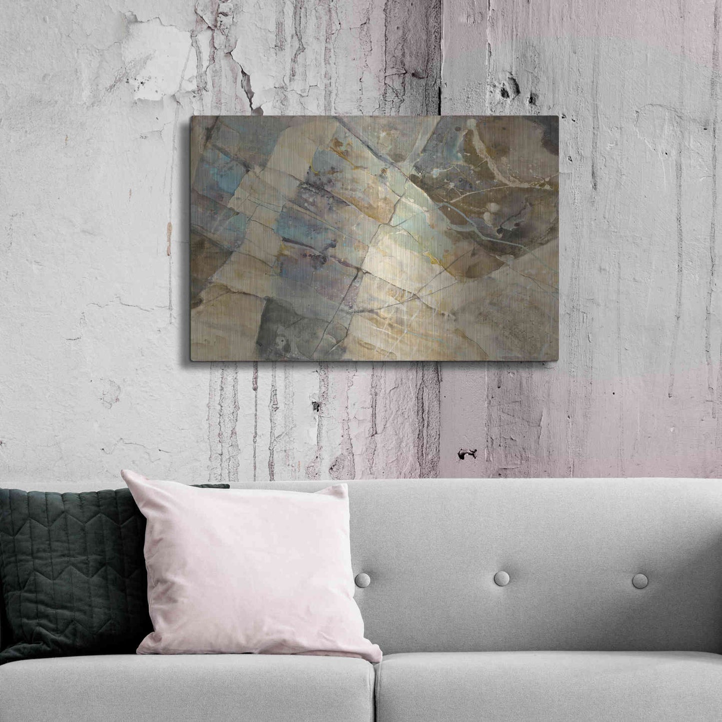 Luxe Metal Art 'Rock IV' by Albena Hristova, Metal Wall Art,36x24