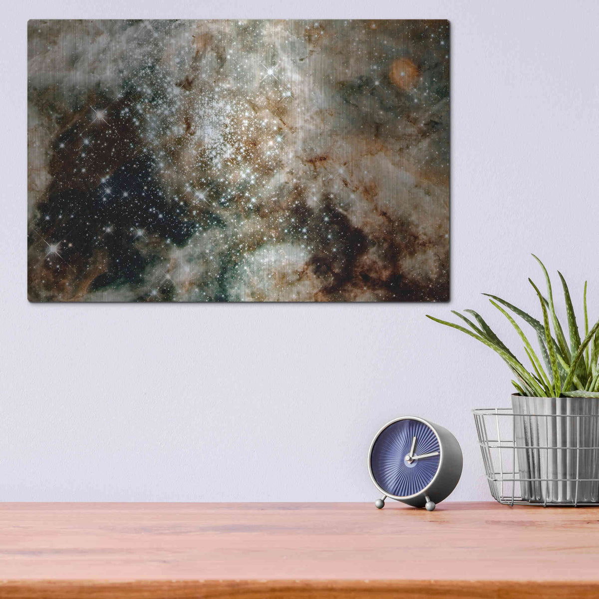 Luxe Metal Art '30 Doradus' Hubble Space Telescope, Metal Wall Art,16x12
