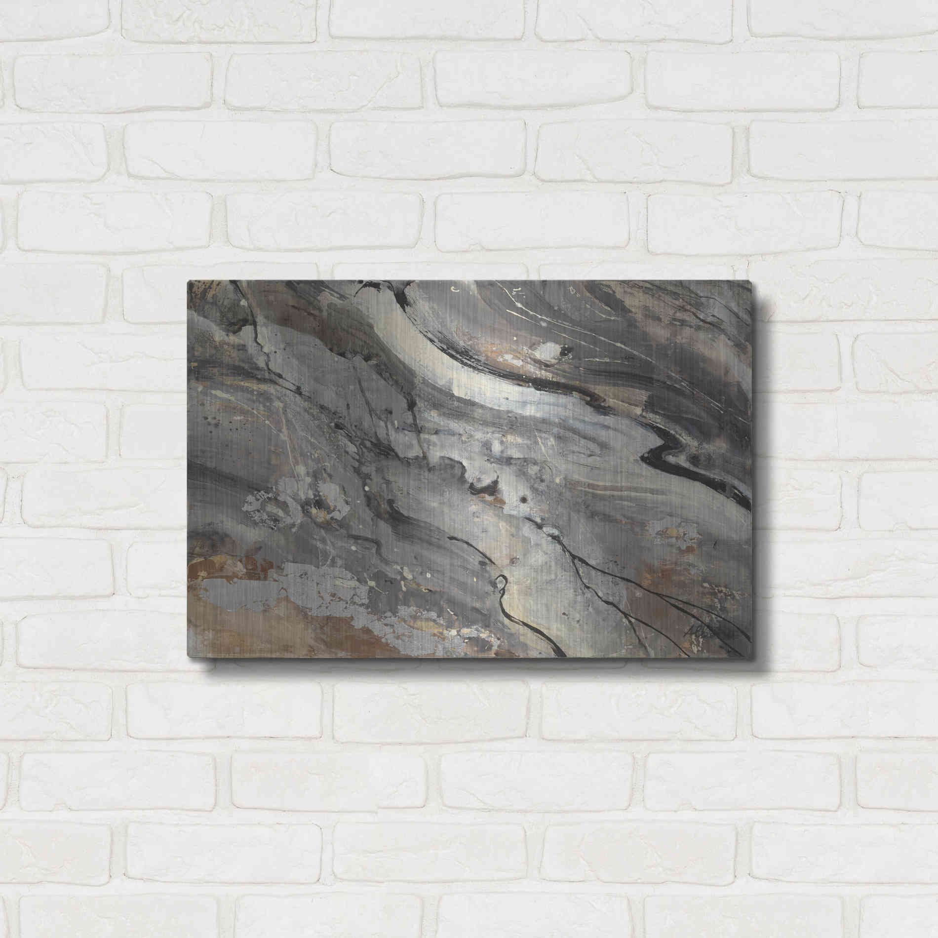 Luxe Metal Art 'Minerals IV Crop' by Albena Hristova, Metal Wall Art,24x16