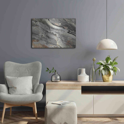 Luxe Metal Art 'Minerals IV Crop' by Albena Hristova, Metal Wall Art,24x16