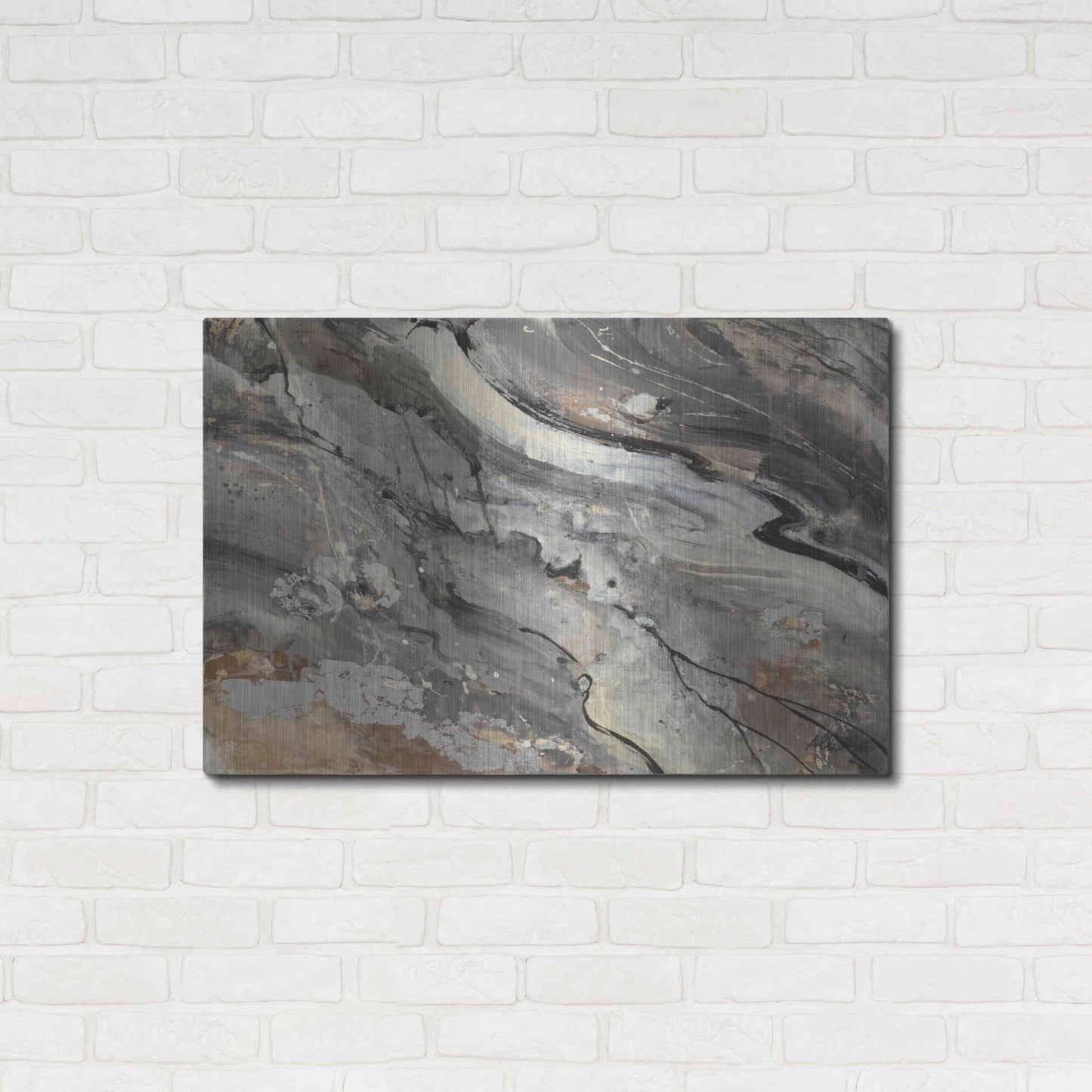Luxe Metal Art 'Minerals IV Crop' by Albena Hristova, Metal Wall Art,36x24