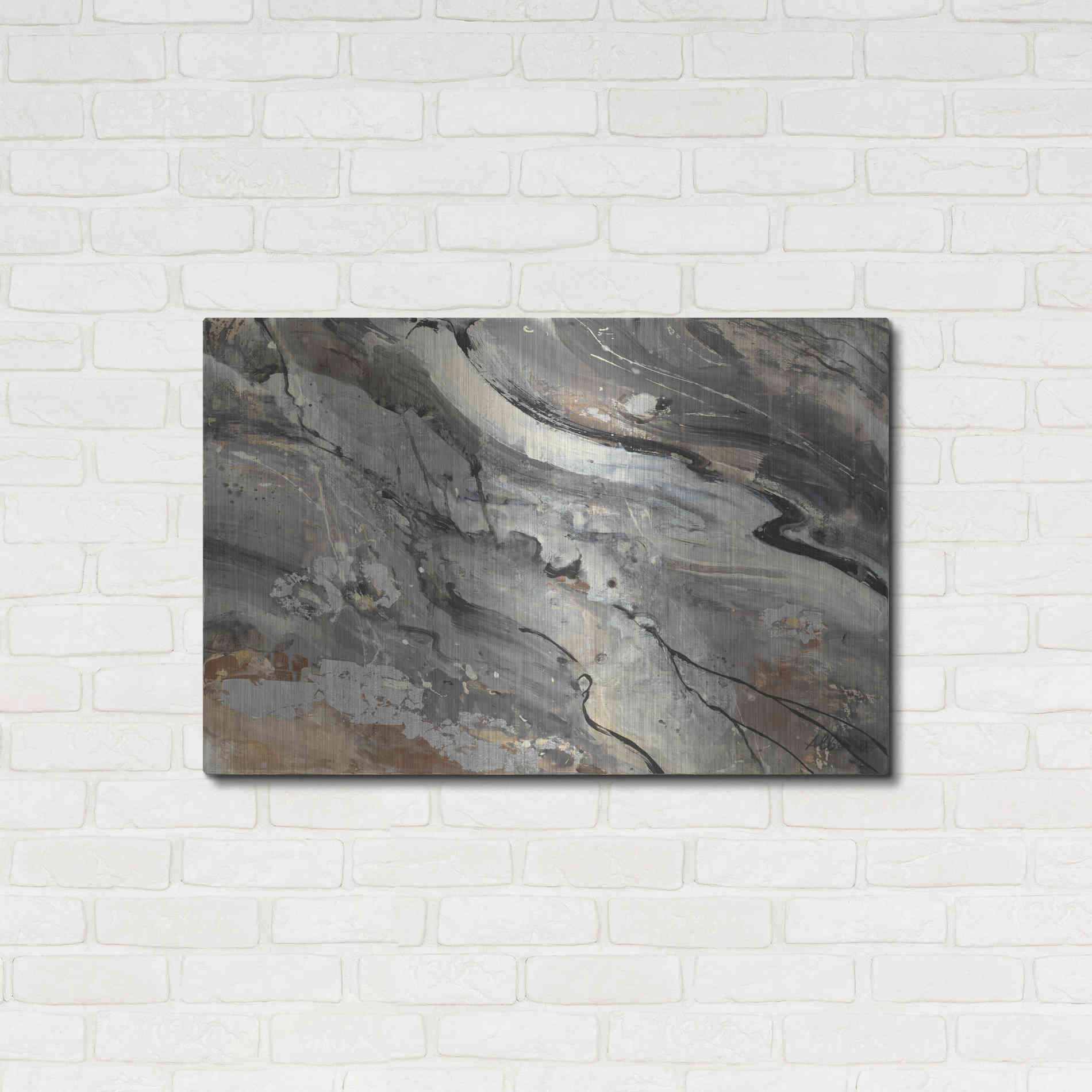Luxe Metal Art 'Minerals IV Crop' by Albena Hristova, Metal Wall Art,36x24
