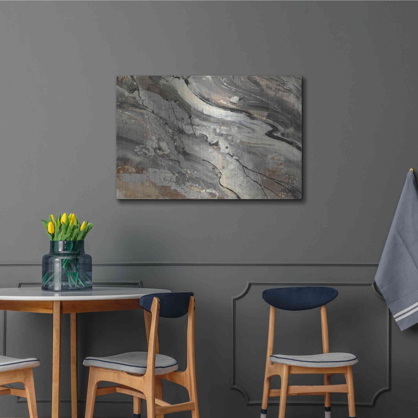 Luxe Metal Art 'Minerals IV Crop' by Albena Hristova, Metal Wall Art,36x24