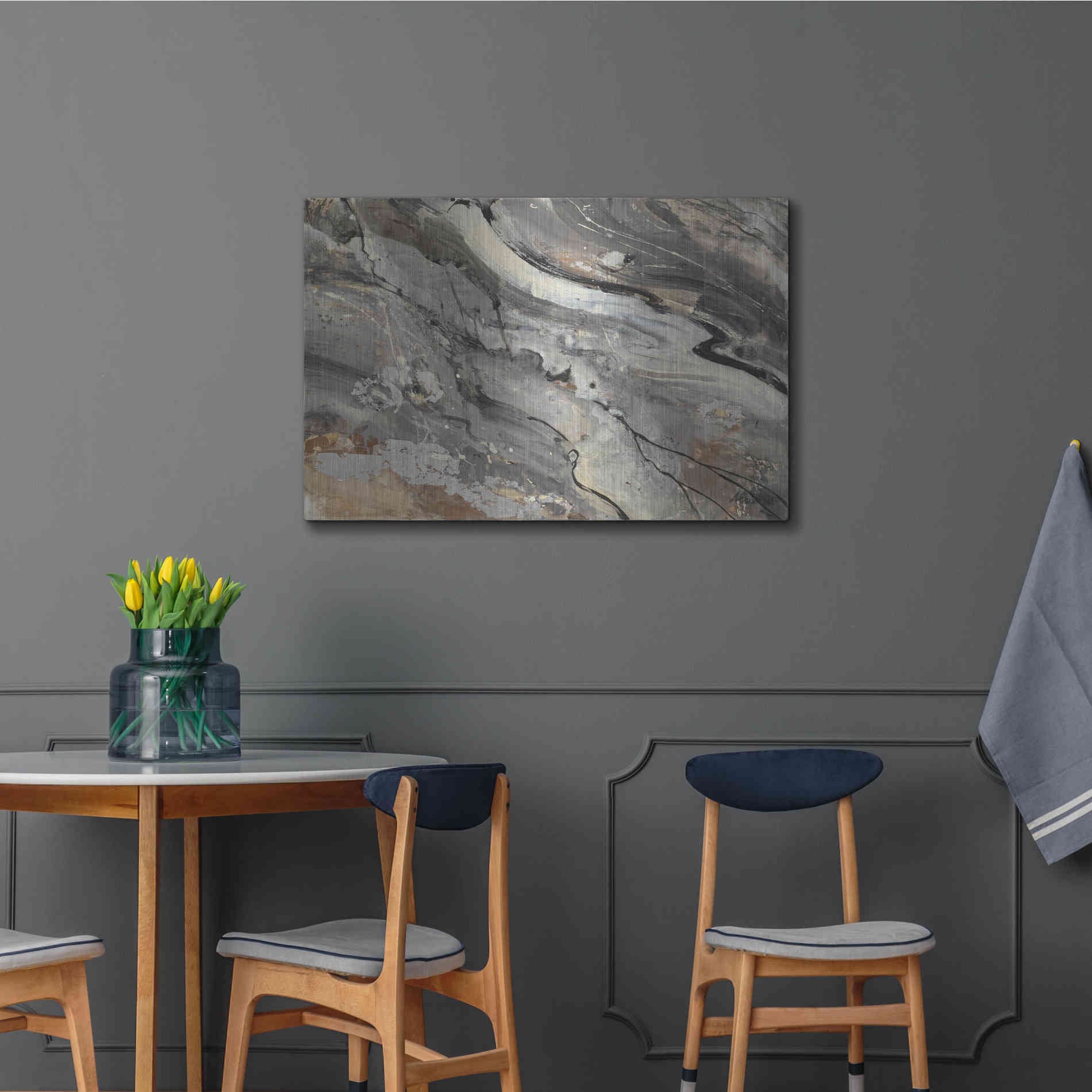 Luxe Metal Art 'Minerals IV Crop' by Albena Hristova, Metal Wall Art,36x24