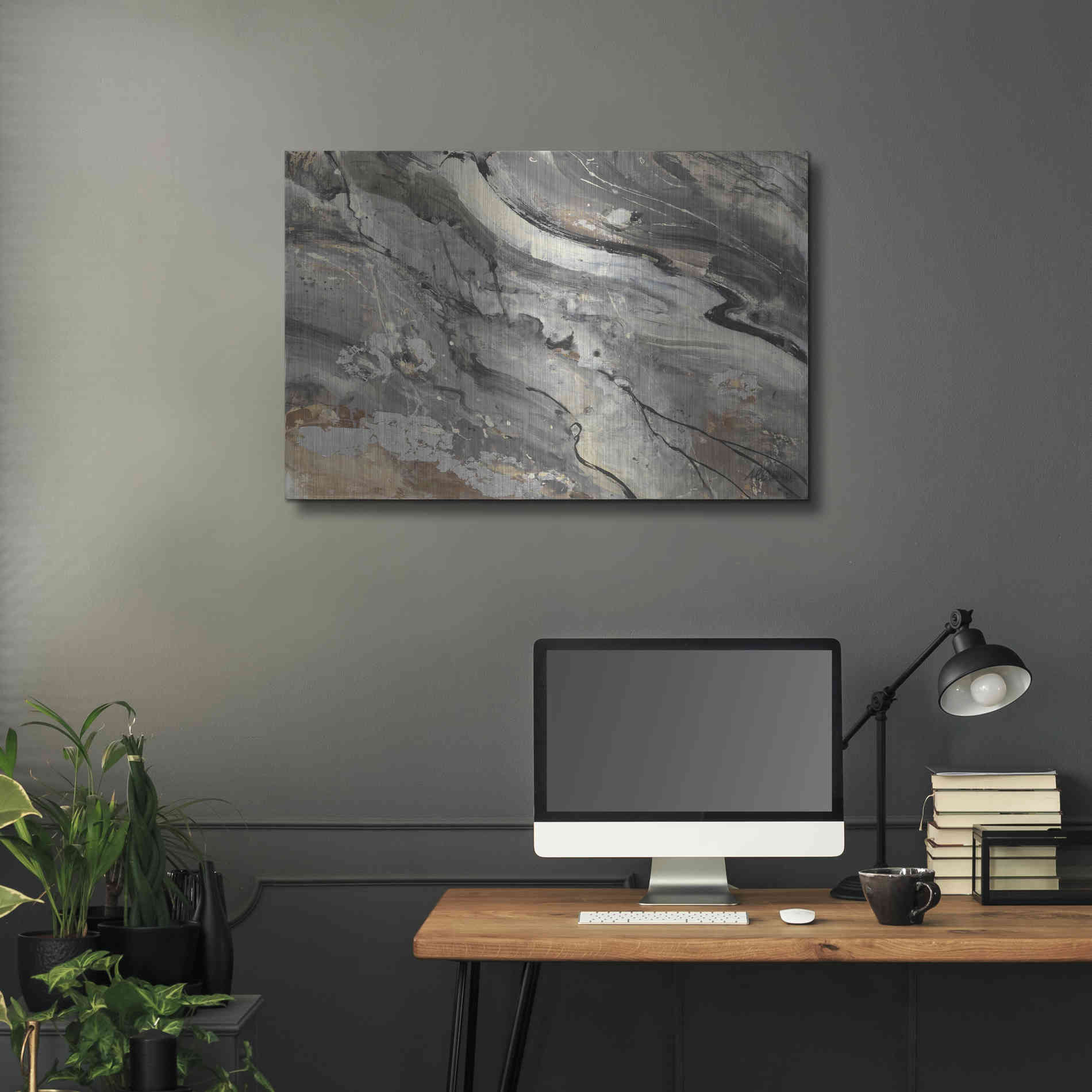 Luxe Metal Art 'Minerals IV Crop' by Albena Hristova, Metal Wall Art,36x24