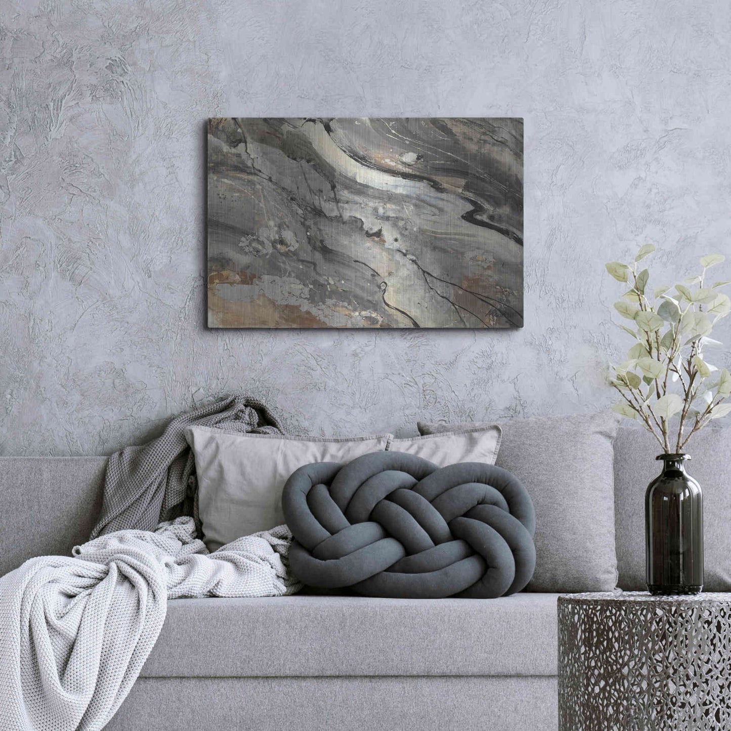 Luxe Metal Art 'Minerals IV Crop' by Albena Hristova, Metal Wall Art,36x24