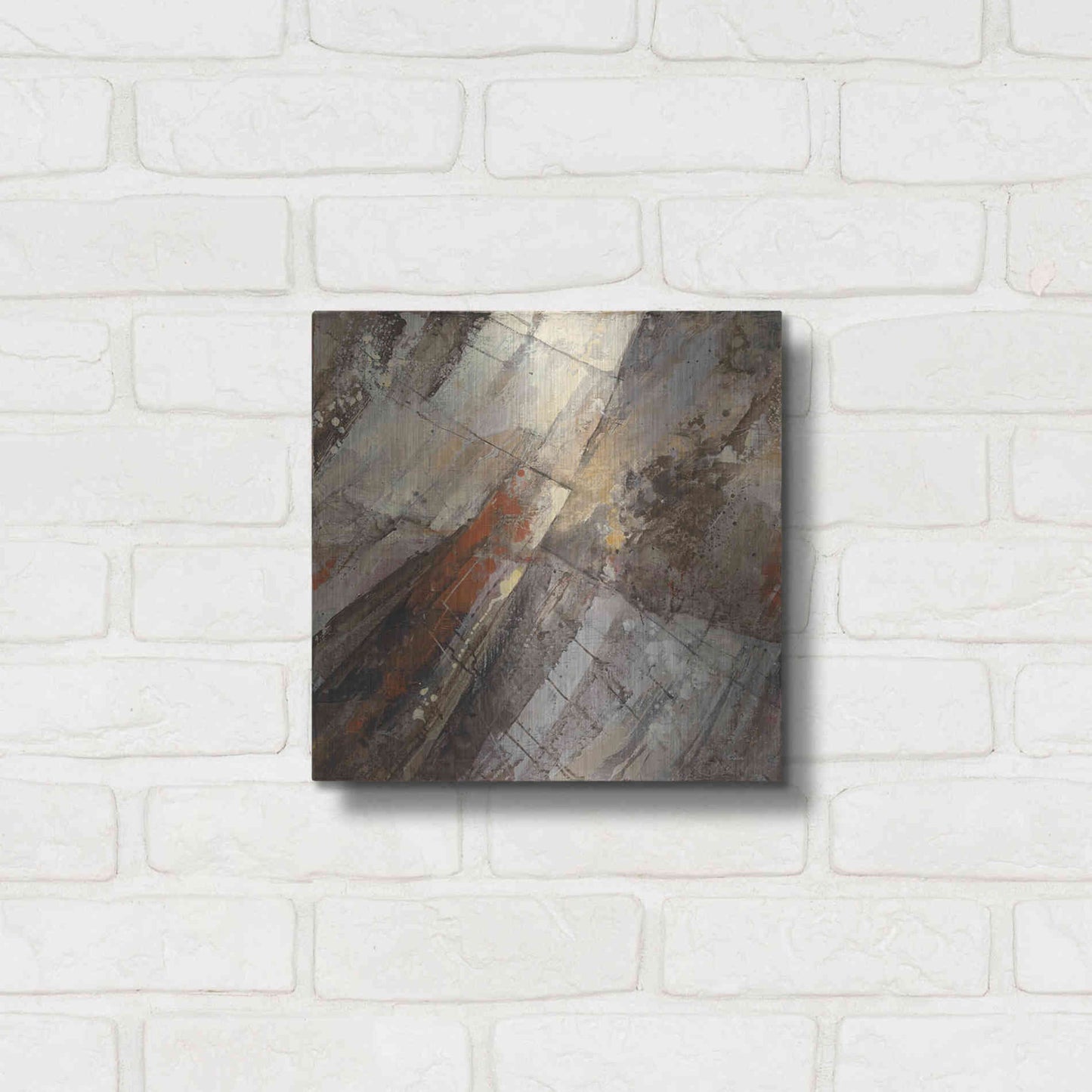 Luxe Metal Art 'Fire and Ice' by Albena Hristova, Metal Wall Art,12x12