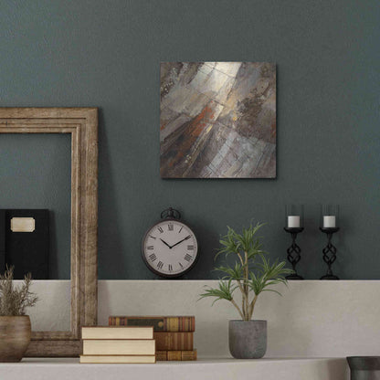 Luxe Metal Art 'Fire and Ice' by Albena Hristova, Metal Wall Art,12x12