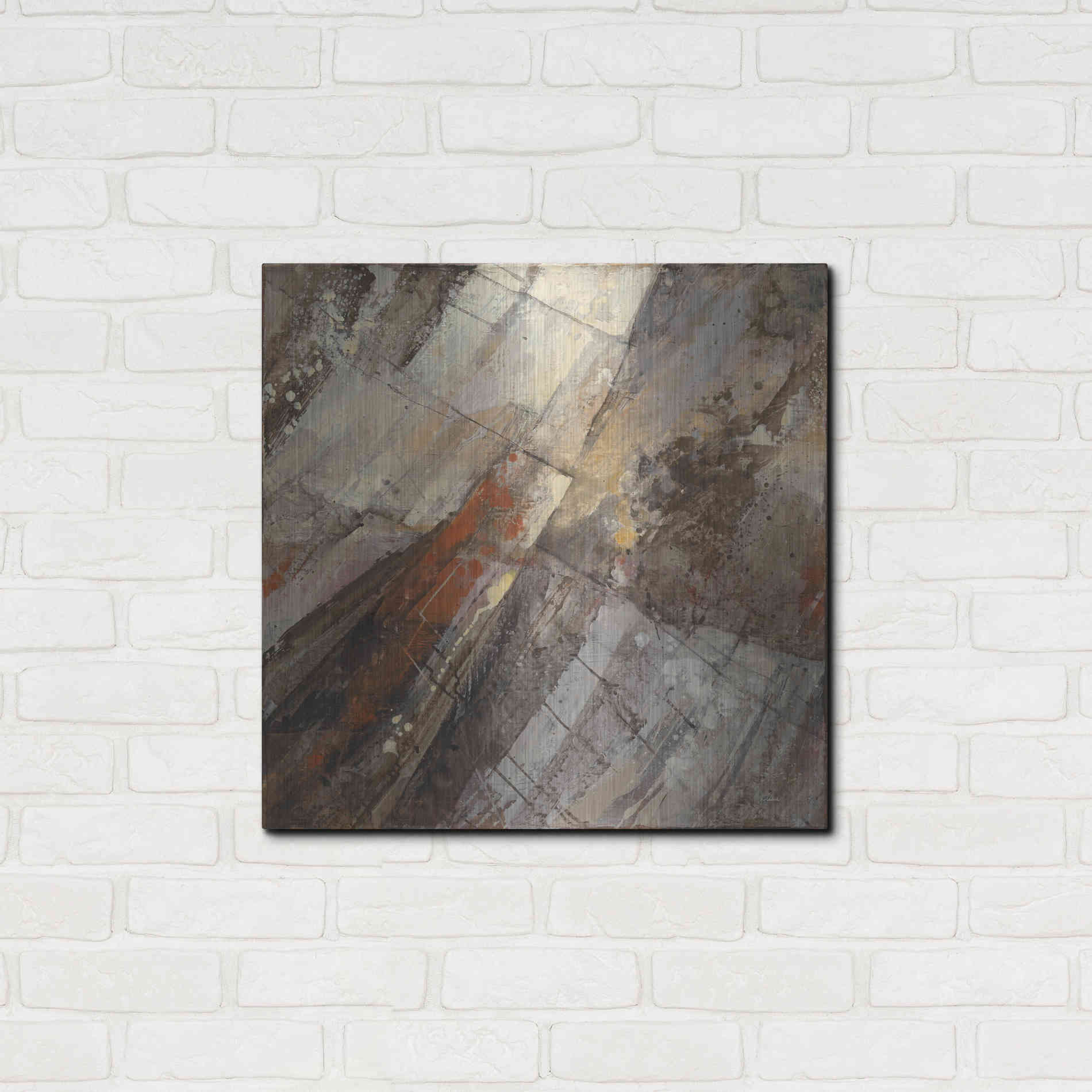 Luxe Metal Art 'Fire and Ice' by Albena Hristova, Metal Wall Art,24x24
