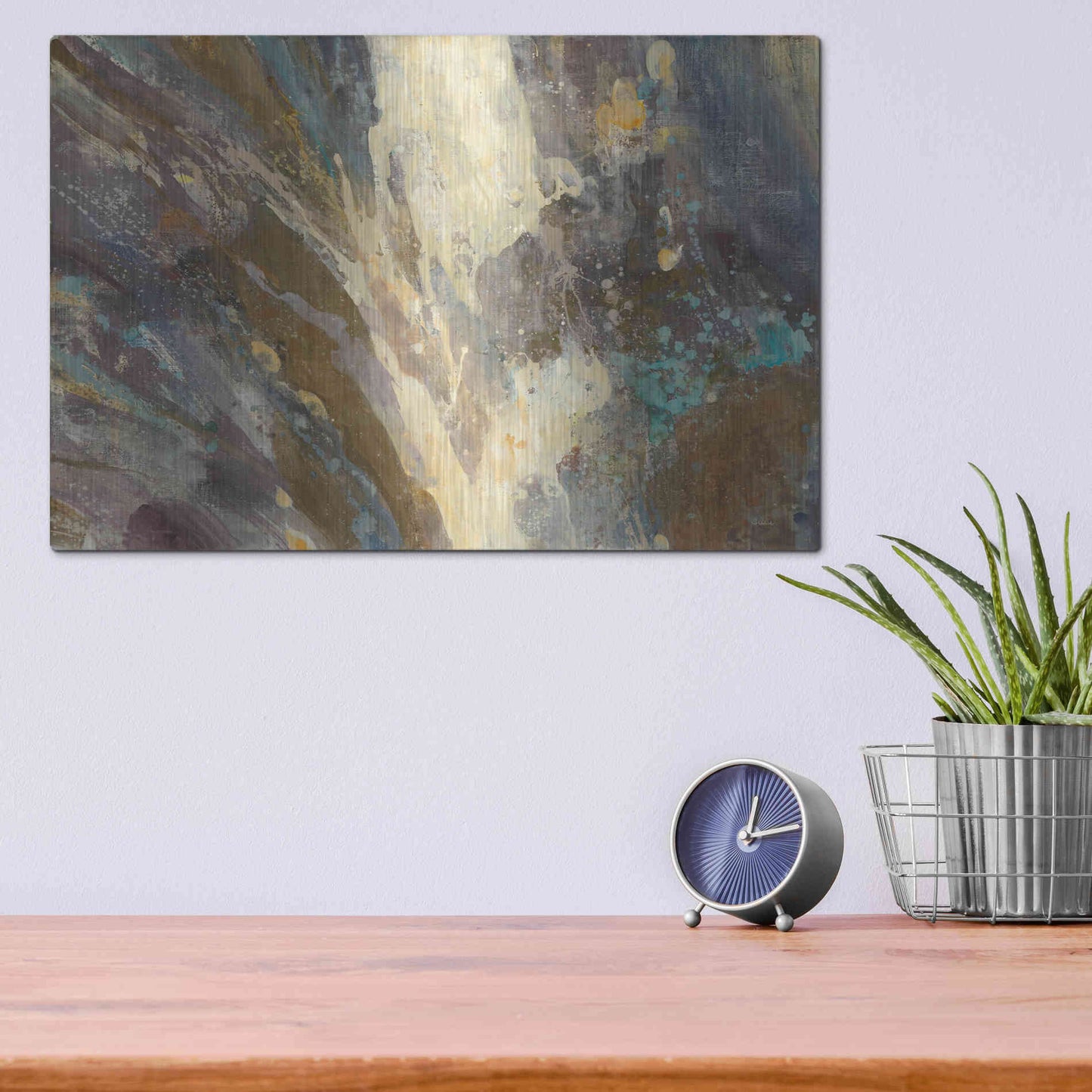 Luxe Metal Art 'By the Waters Edge' by Albena Hristova, Metal Wall Art,16x12