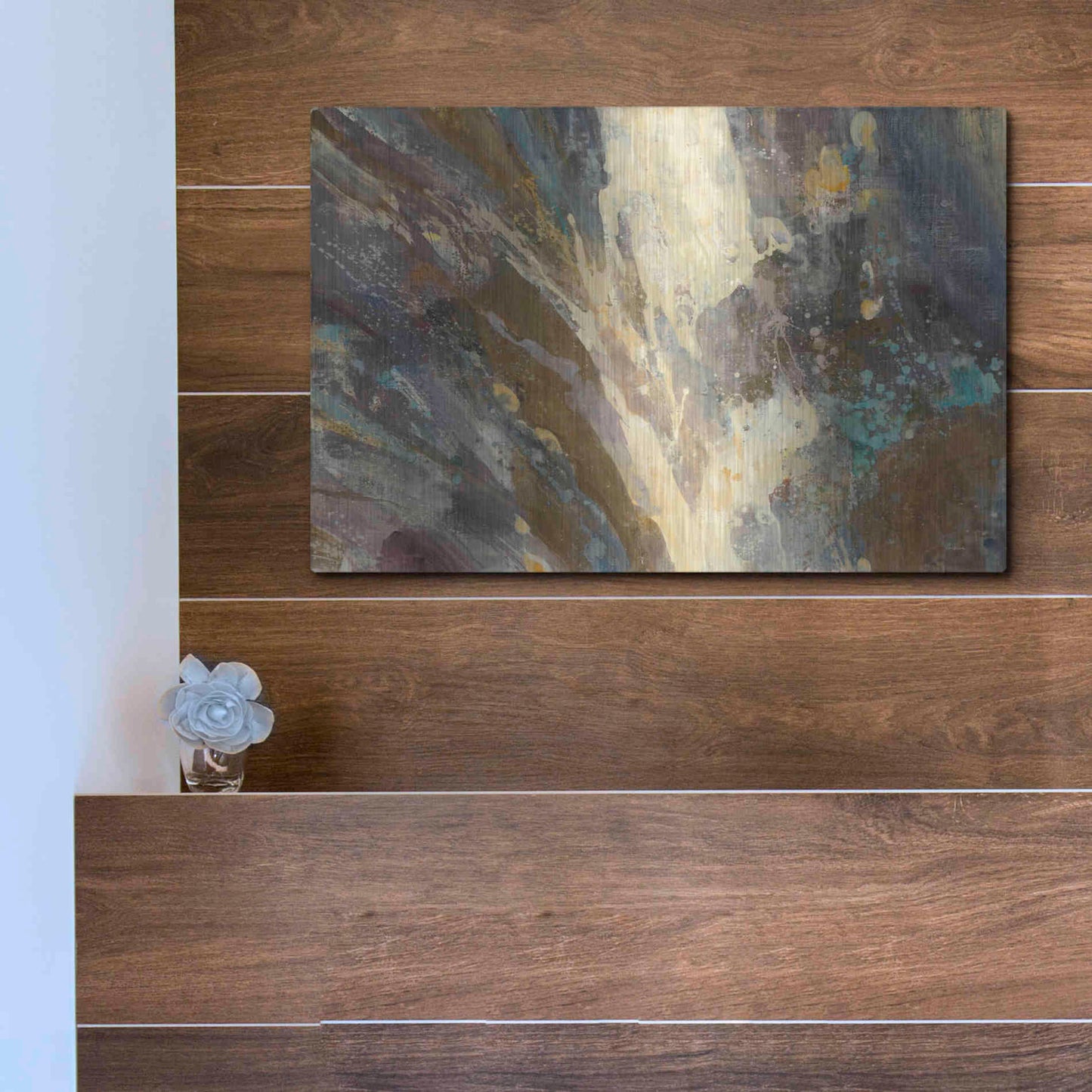 Luxe Metal Art 'By the Waters Edge' by Albena Hristova, Metal Wall Art,16x12