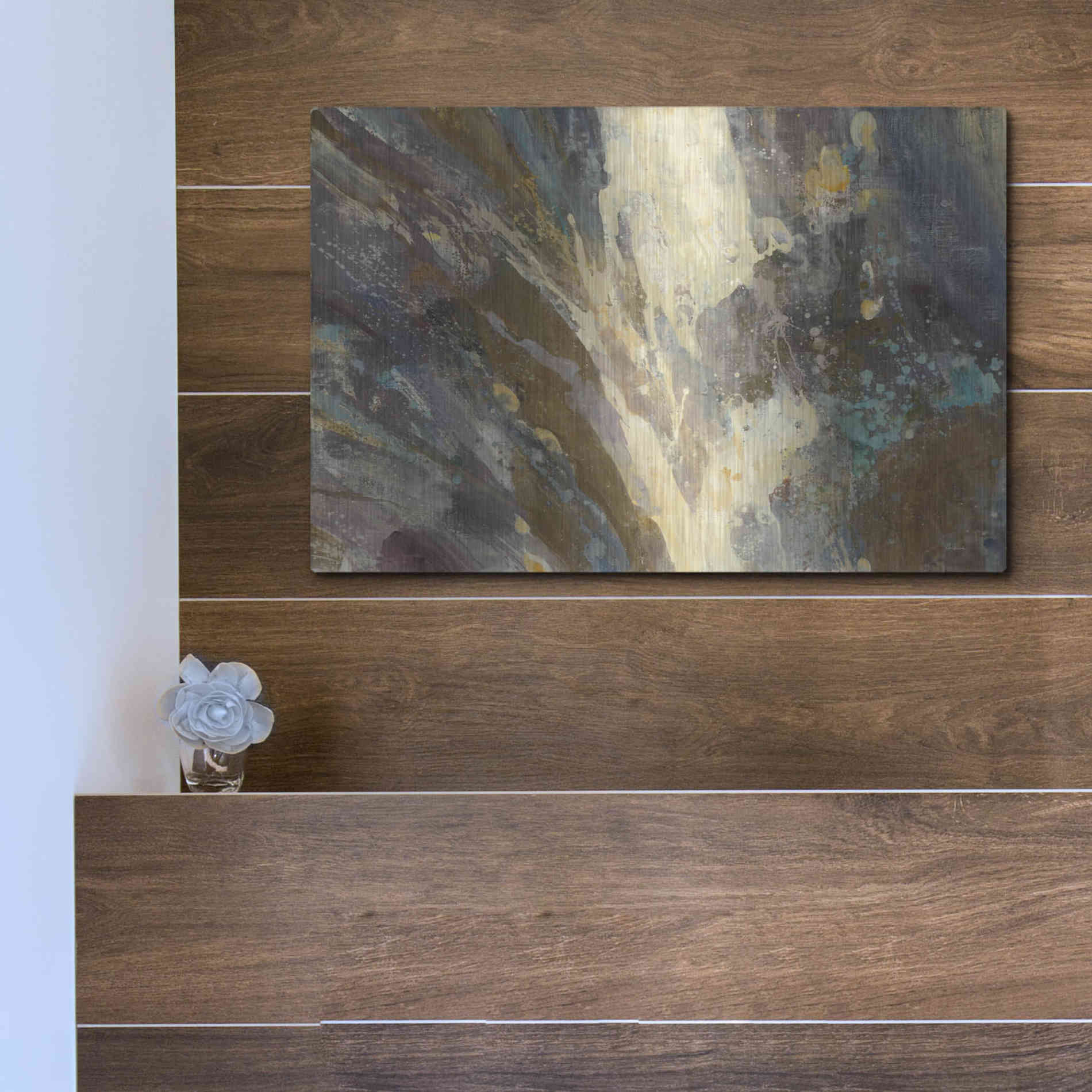 Luxe Metal Art 'By the Waters Edge' by Albena Hristova, Metal Wall Art,16x12