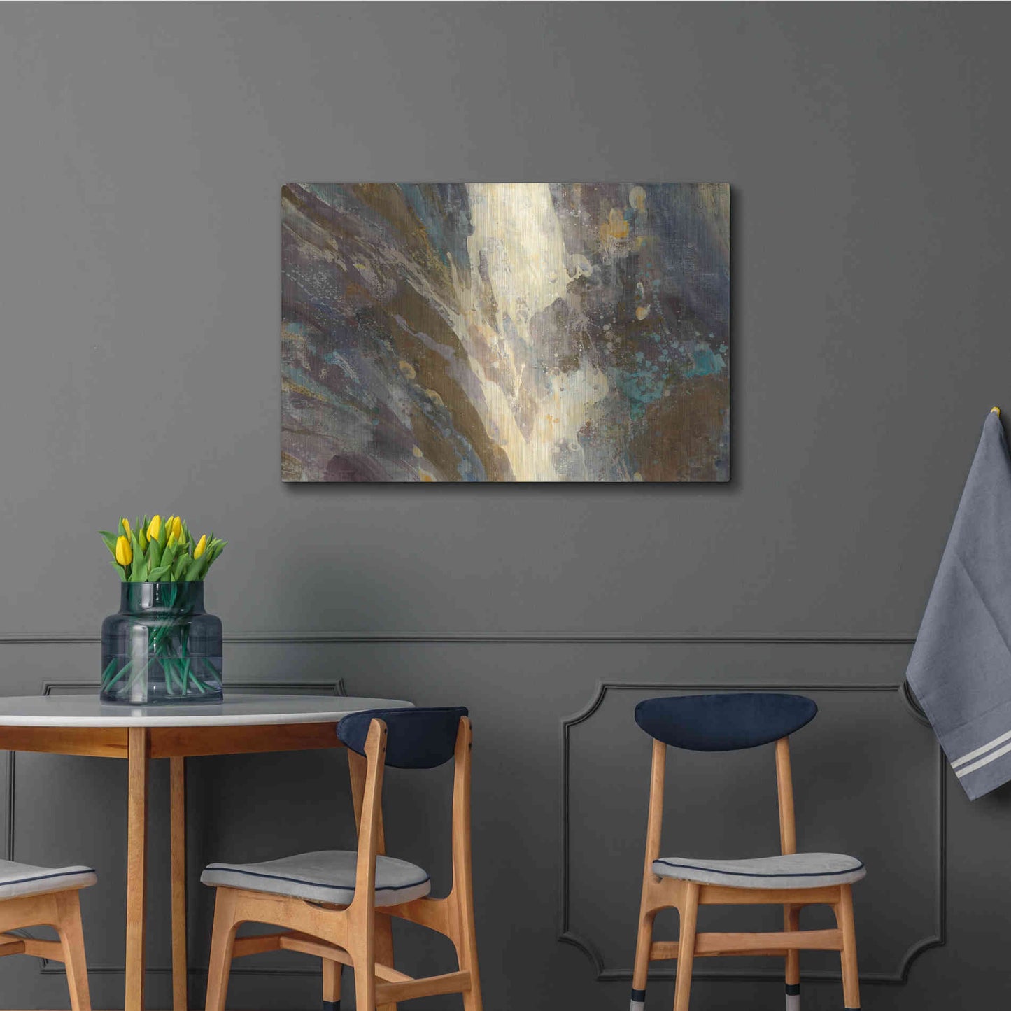 Luxe Metal Art 'By the Waters Edge' by Albena Hristova, Metal Wall Art,36x24