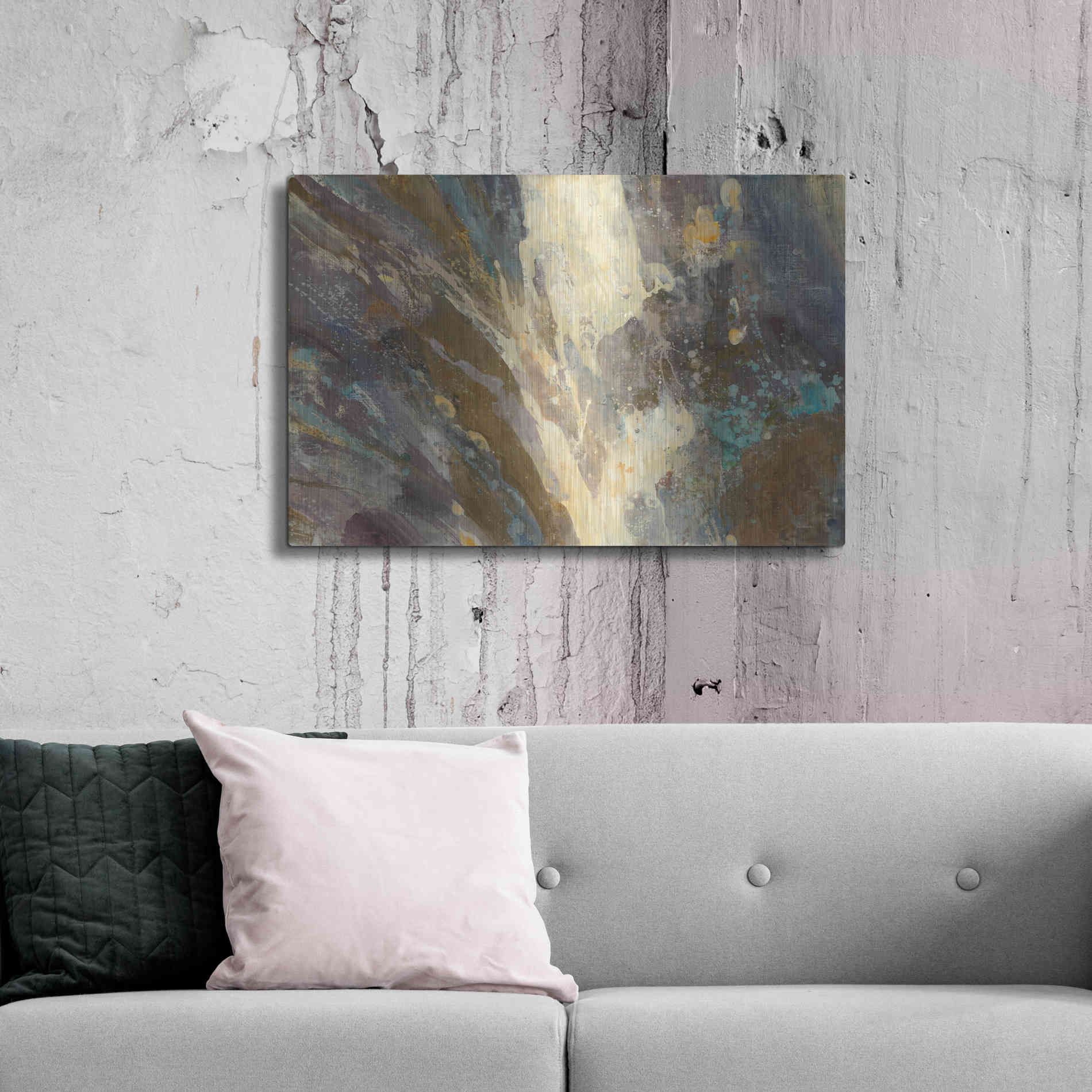 Luxe Metal Art 'By the Waters Edge' by Albena Hristova, Metal Wall Art,36x24