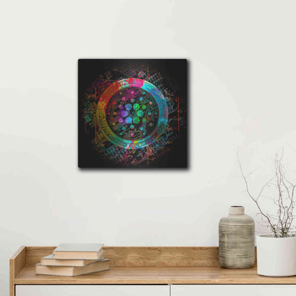 Luxe Metal Art 'Cardano Crypto Coin' Metal Wall Art,12x12
