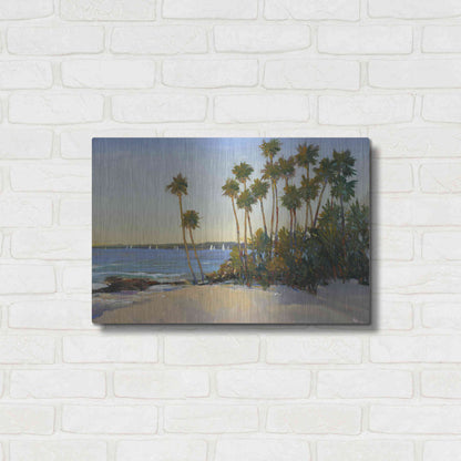 Luxe Metal Art 'Distant Shore I' by Tim O'Toole, Metal Wall Art,24x16