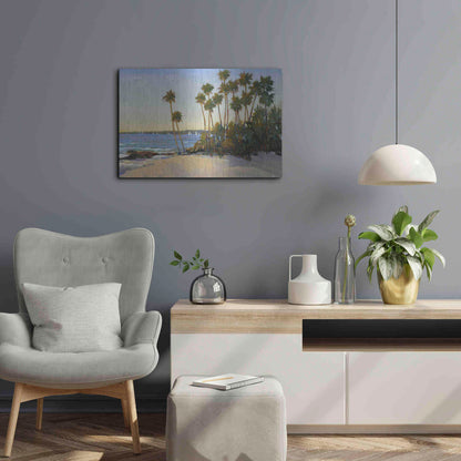 Luxe Metal Art 'Distant Shore I' by Tim O'Toole, Metal Wall Art,24x16