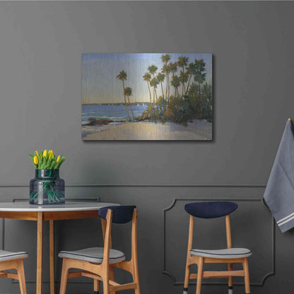 Luxe Metal Art 'Distant Shore I' by Tim O'Toole, Metal Wall Art,36x24