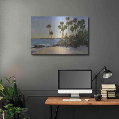 Luxe Metal Art 'Distant Shore I' by Tim O'Toole, Metal Wall Art,36x24