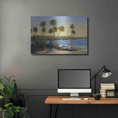 Luxe Metal Art 'Distant Shore II' by Tim O'Toole, Metal Wall Art,36x24